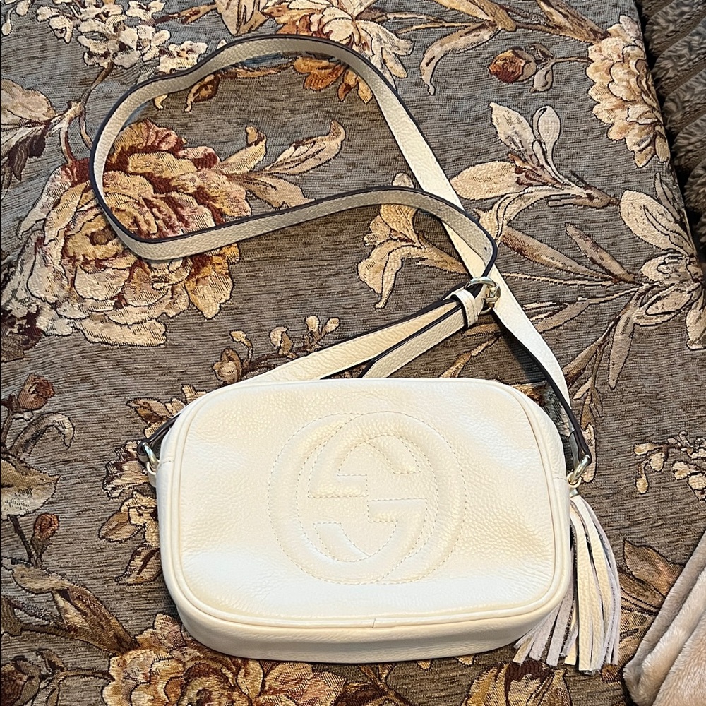 Gucci cream Leather Crossbody Bag